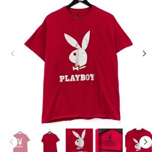 Vintage Playboy Red Graphic T-Shirt